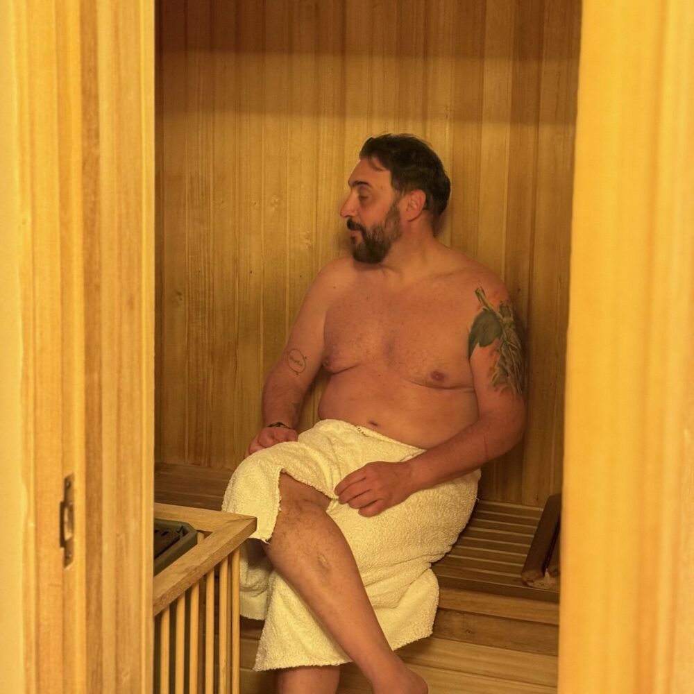 sauna seco hombres, spa hombre